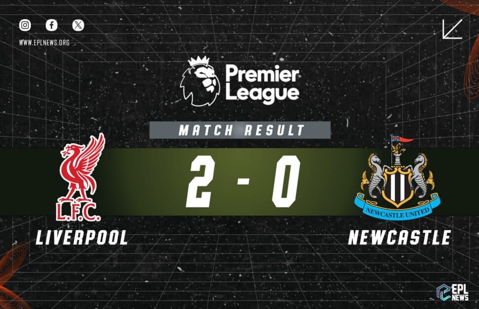 Informe 2-0 Liverpool vs Newcastle