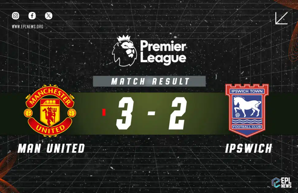 Informe 3-2 del Manchester United vs Ipswich