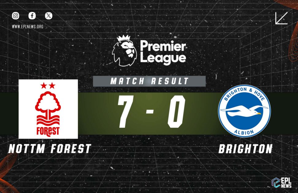 Nottingham Forest vs Brighton 7-0