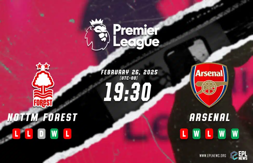 Previa Nottingham Forest vs Arsenal