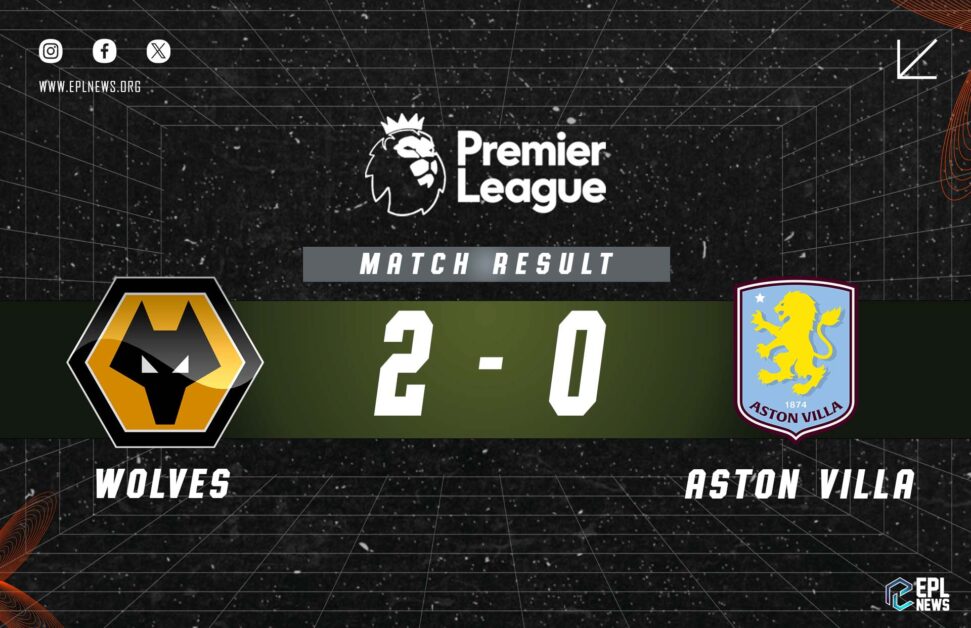 Informe del partido Wolves vs Aston Villa 2-0