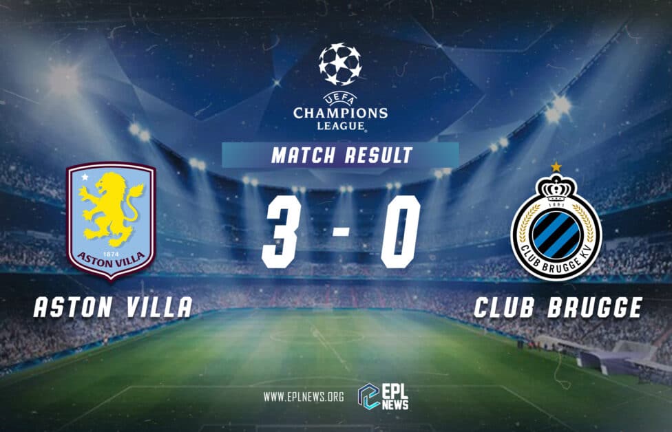 Aston Villa vs Club Brugge (3-0)