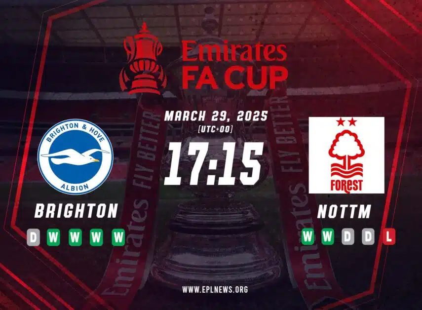 Previa del Brighton vs Nottingham Forest de la FA Cup