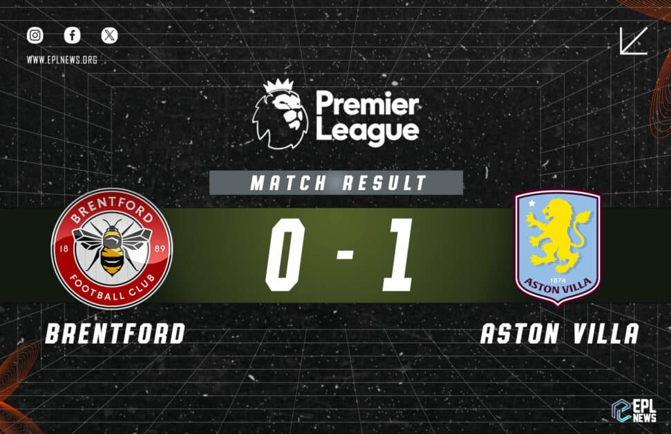 Brentford vs Aston Villa 0-1