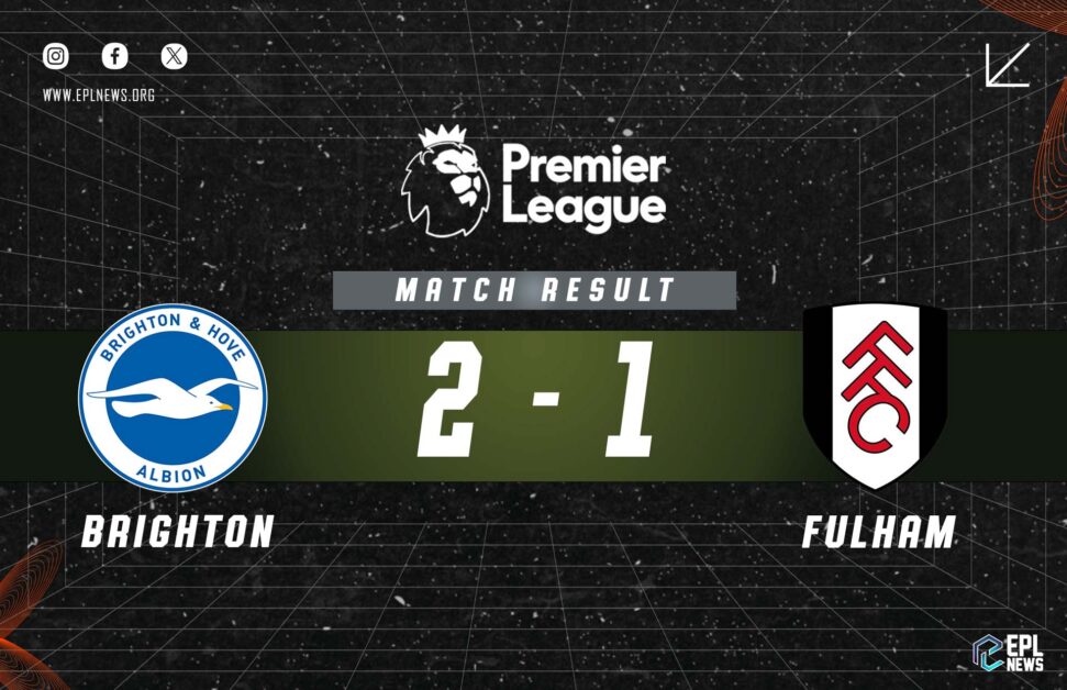 Informe Brighton vs Fulham 2-1