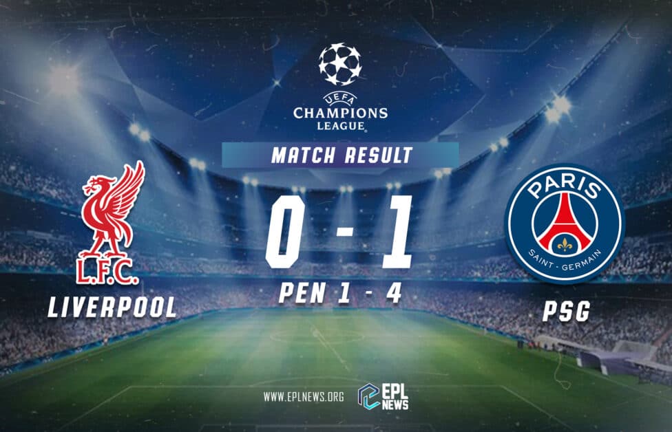 Liverpool vs PSG 0-2 (pen.) Informe