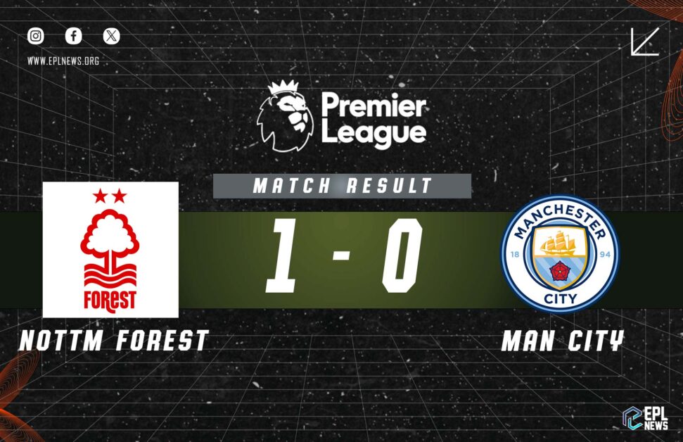 Nottingham Forest vs Manchester City 1-0