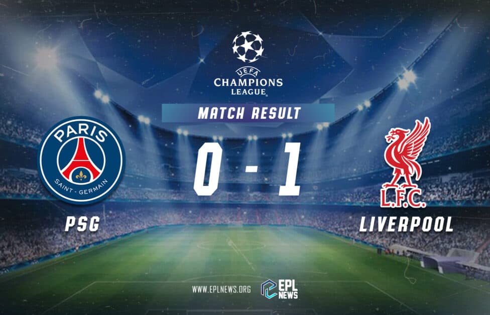 Informe PSG vs Liverpool 0-1