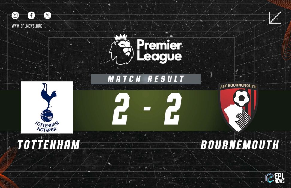 Informe del Tottenham vs Bournemouth 2-2