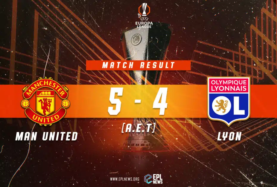 Manchester United vs Lyon 5-4 (t.e.t.) Informe