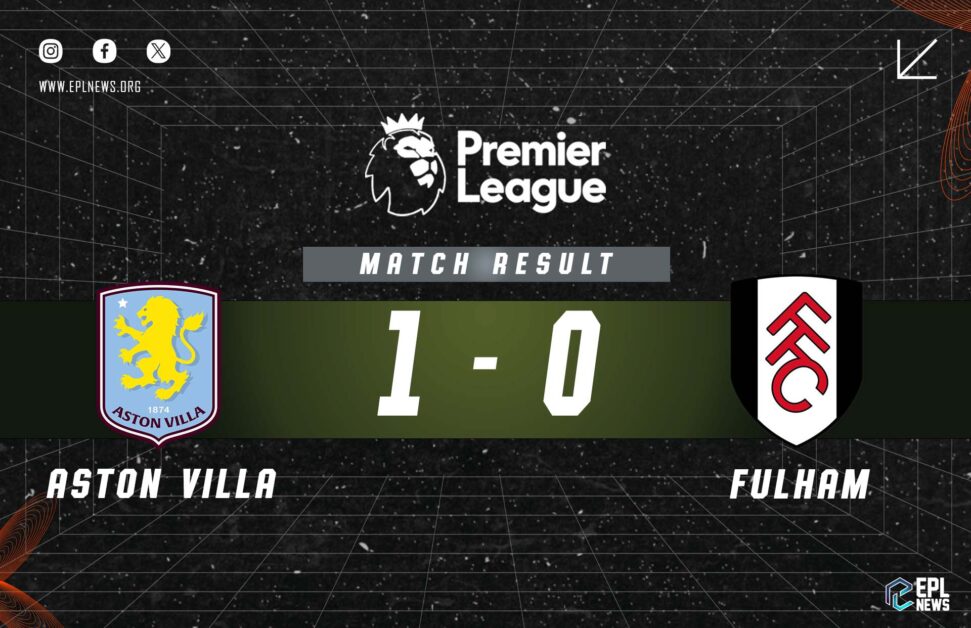 Informe Aston Villa vs Fulham 1-0