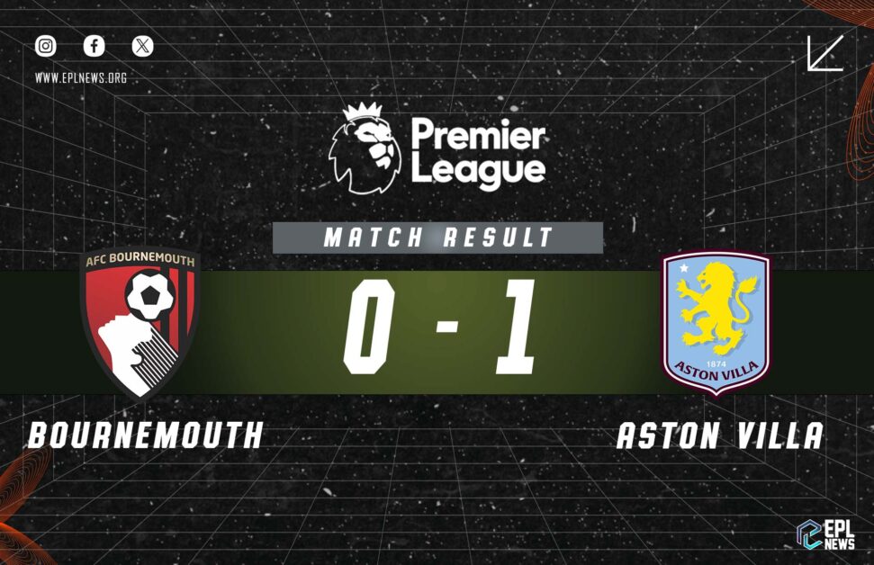 Informe Bournemouth vs Aston Villa 0-1