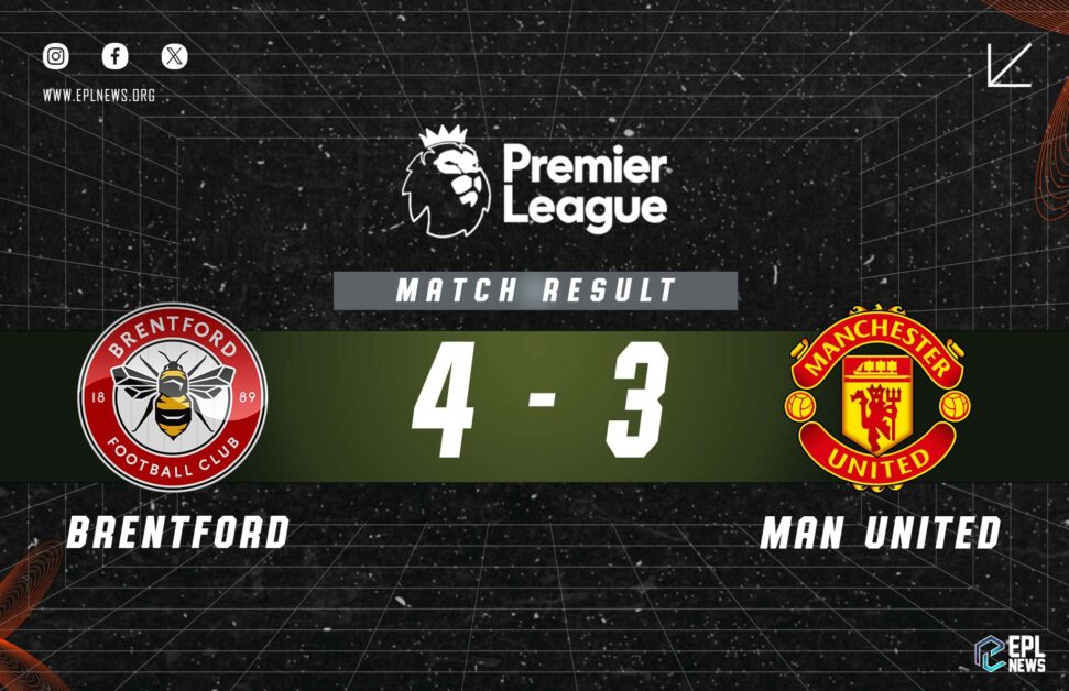 Informe Brentford vs Manchester United 4-3