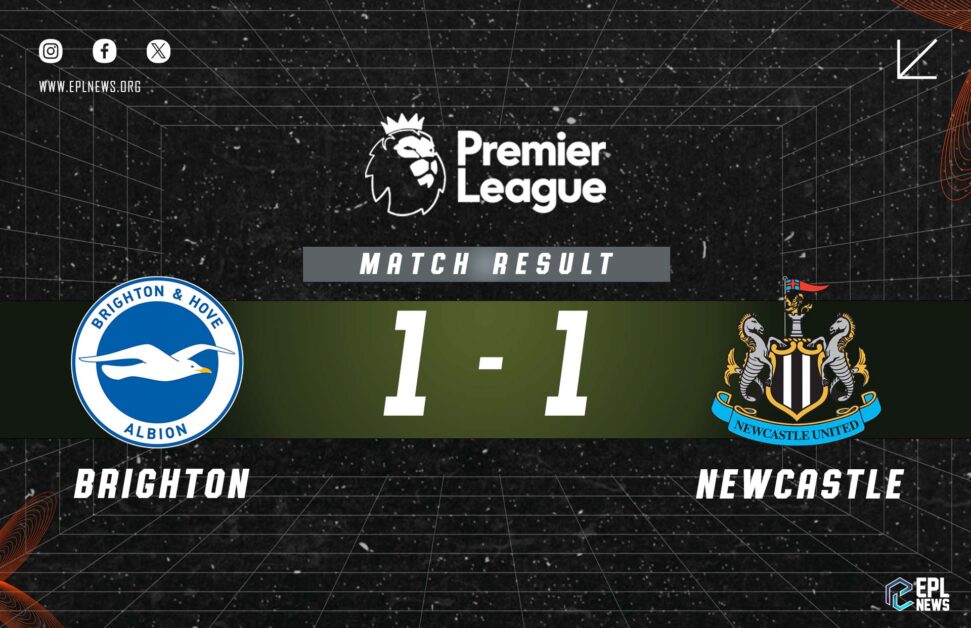 Informe Brighton vs Newcastle 1-1