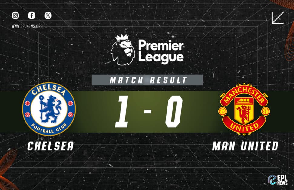 Informe del Chelsea vs Manchester United 1-0