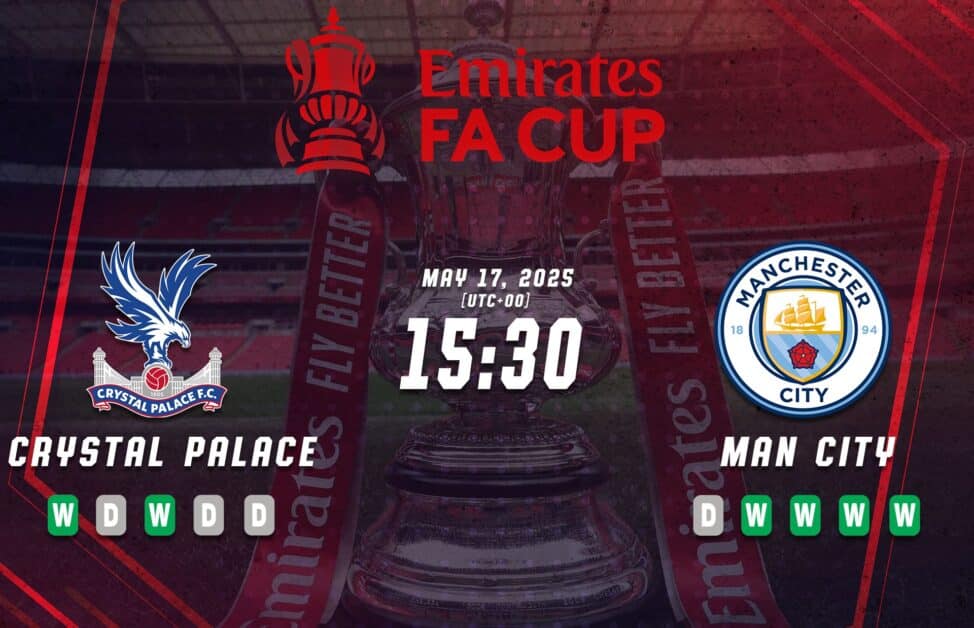 Previa de la final de la FA Cup Crystal Palace vs Manchester City