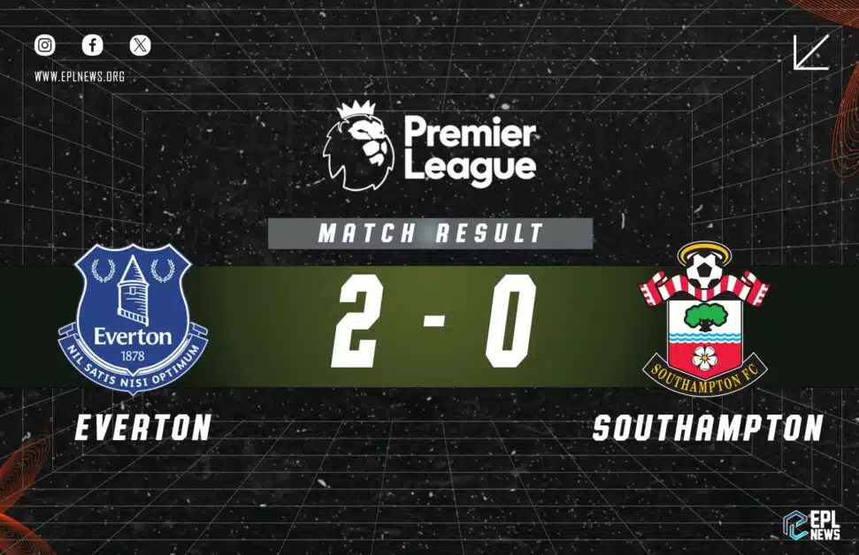 Informe Everton vs Southampton 2-0