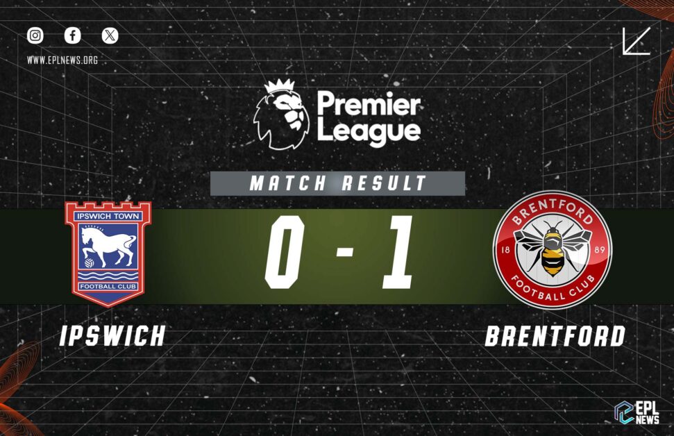 Informe Ipswich vs Brentford 0-1