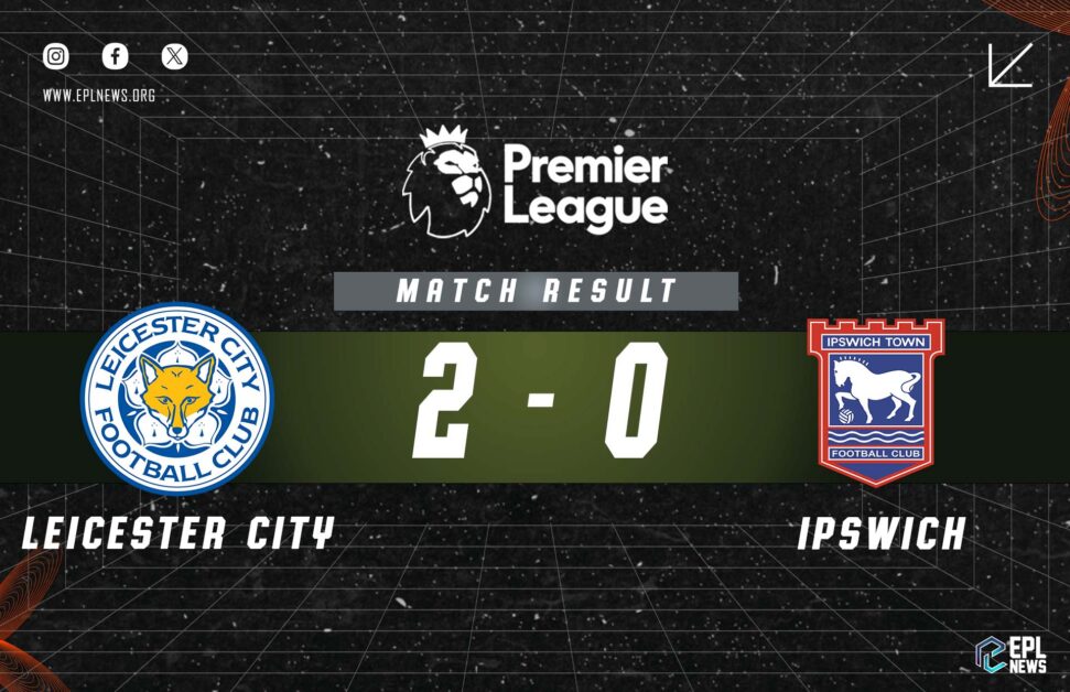 Informe Leicester vs Ipswich 2-0