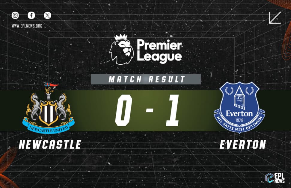 Informe Newcastle vs Everton 0-1