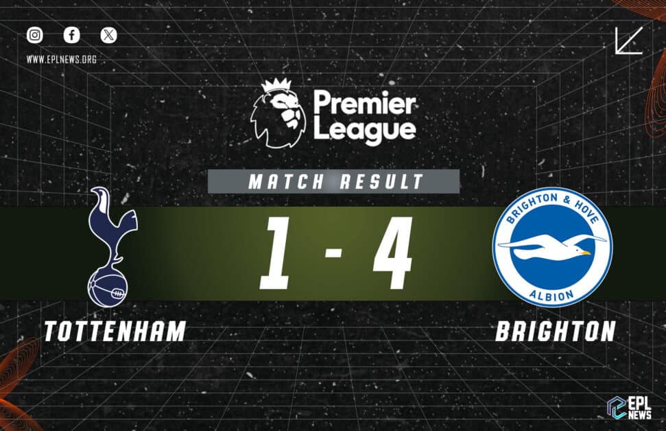 Informe Tottenham vs Brighton 1-4