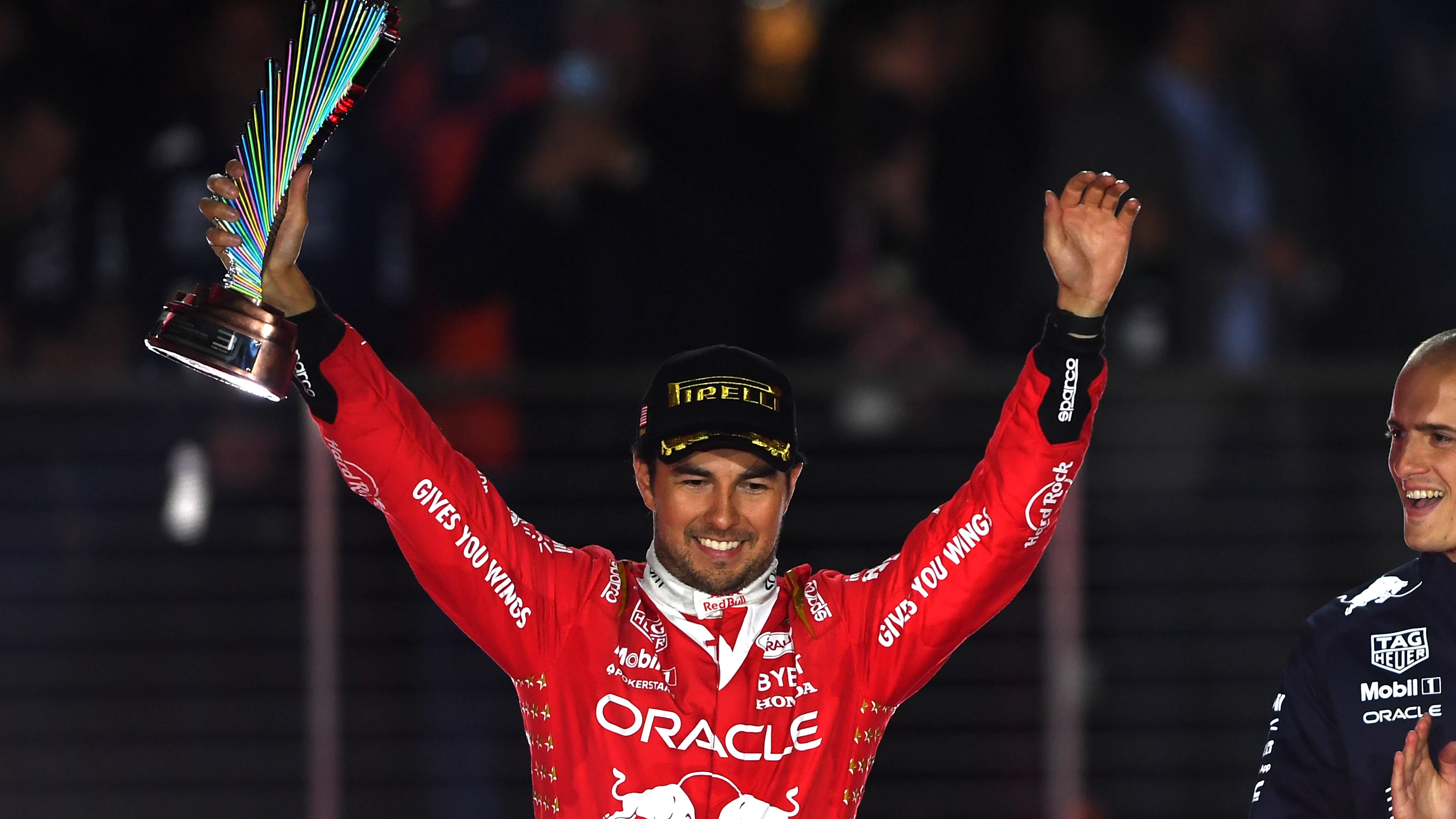 Las Vegas, Nevada - 18 de noviembre: Sergio Pérez de México y Oracle Red Bull Racing