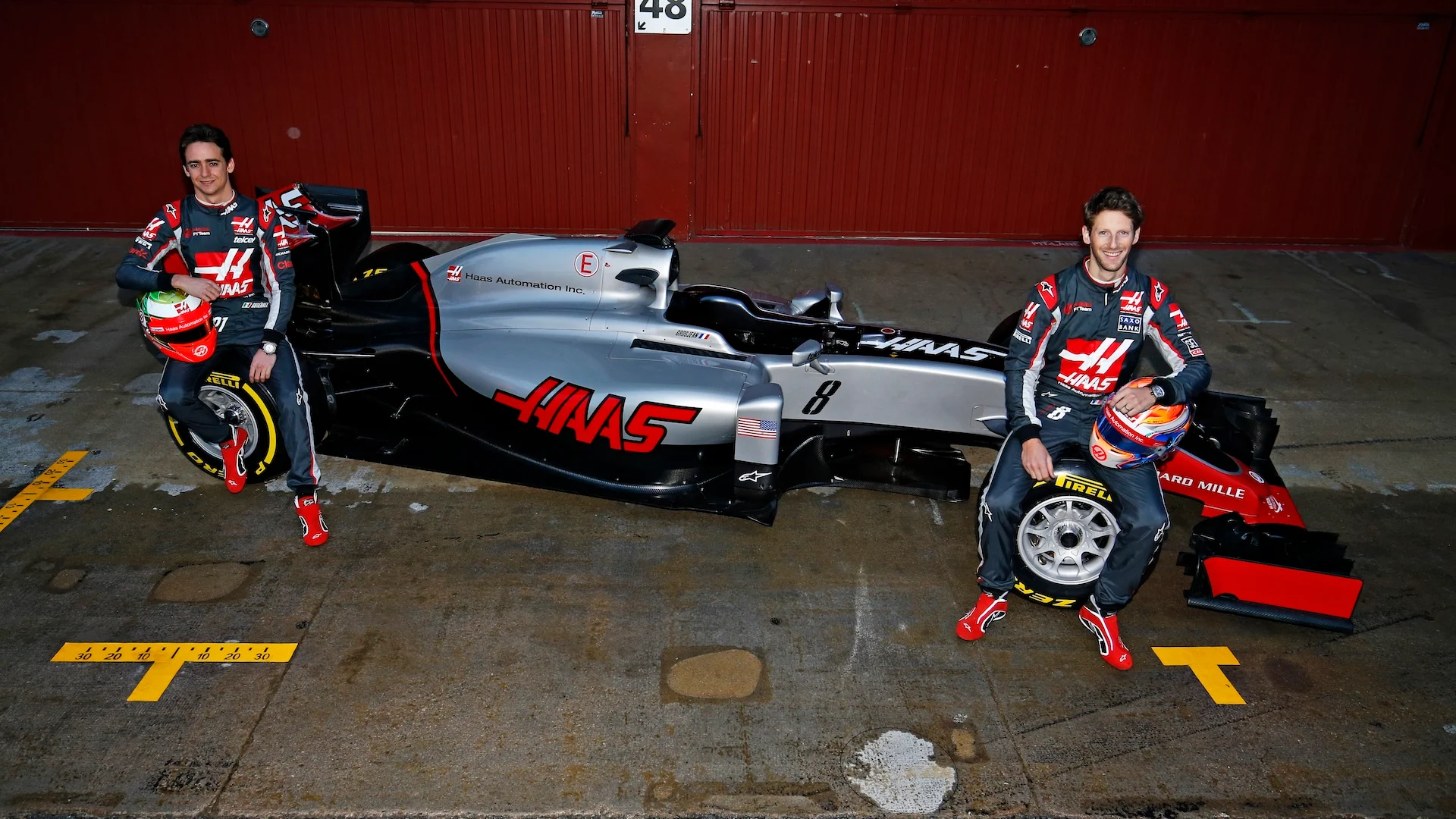 Circuit de Catalunya, Barcelona, ​​España el lunes 22 de febrero de 2016. Romain Grosjean, Haas F1 y
