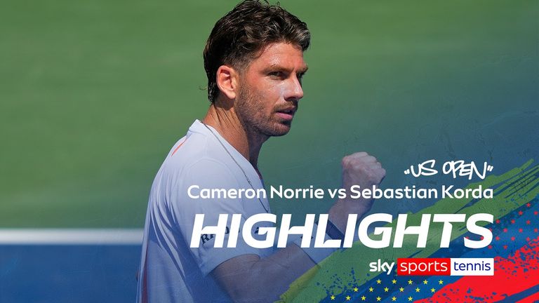 Lo más destacado del choque de primera ronda abierto entre Cameron Norrie y Sebastian Korda.