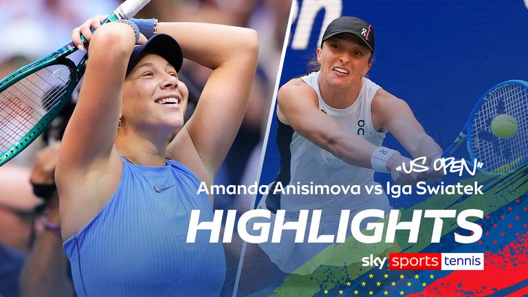 Lo más destacado del choque de cuartos de final entre Amanda Anisimova e IGA Swiatek en el US Open.