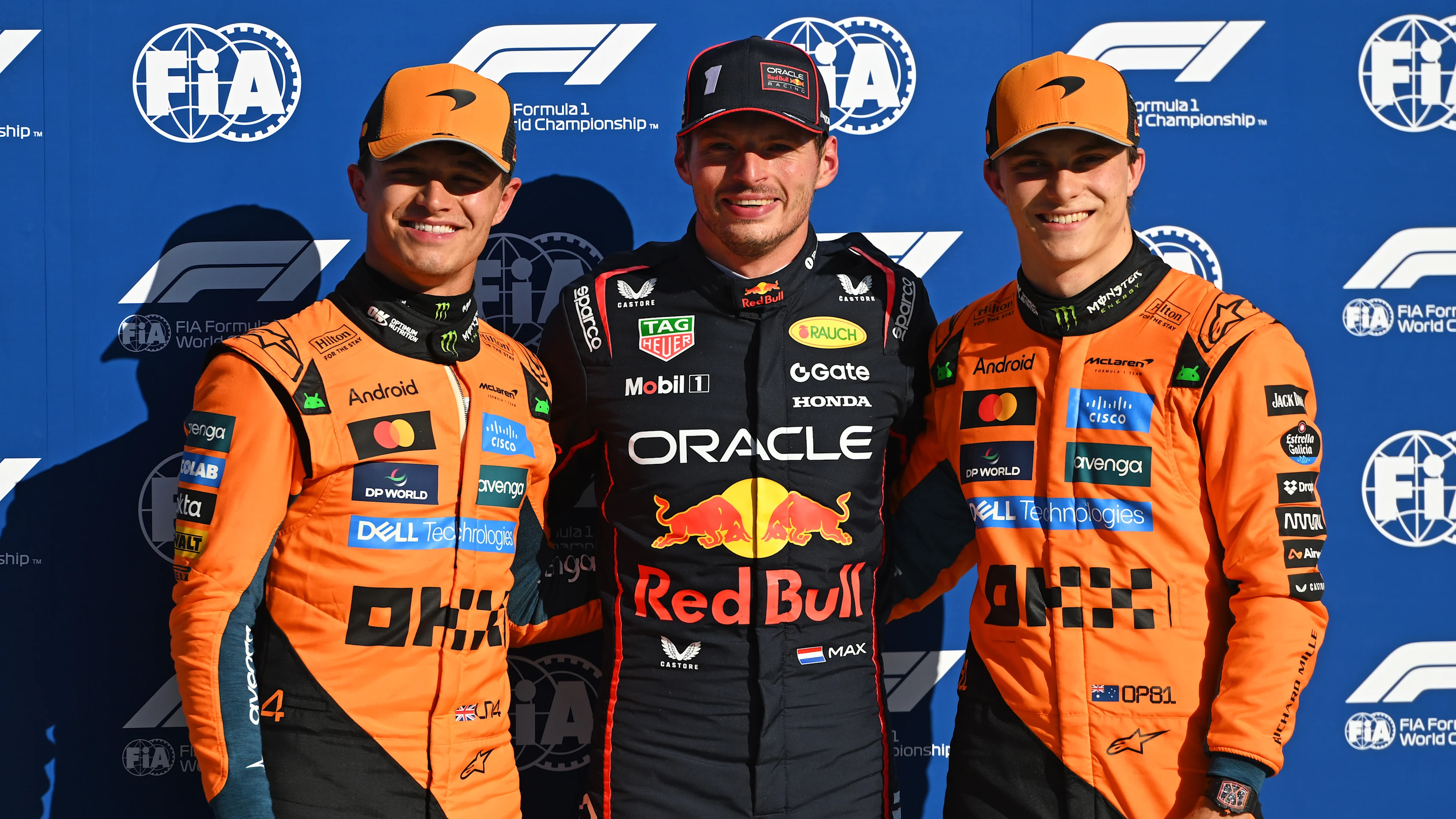 Monza, Italia - 06 de septiembre: Calificador de position de la pole Max Verstappen de los Países Bajos y Oracle