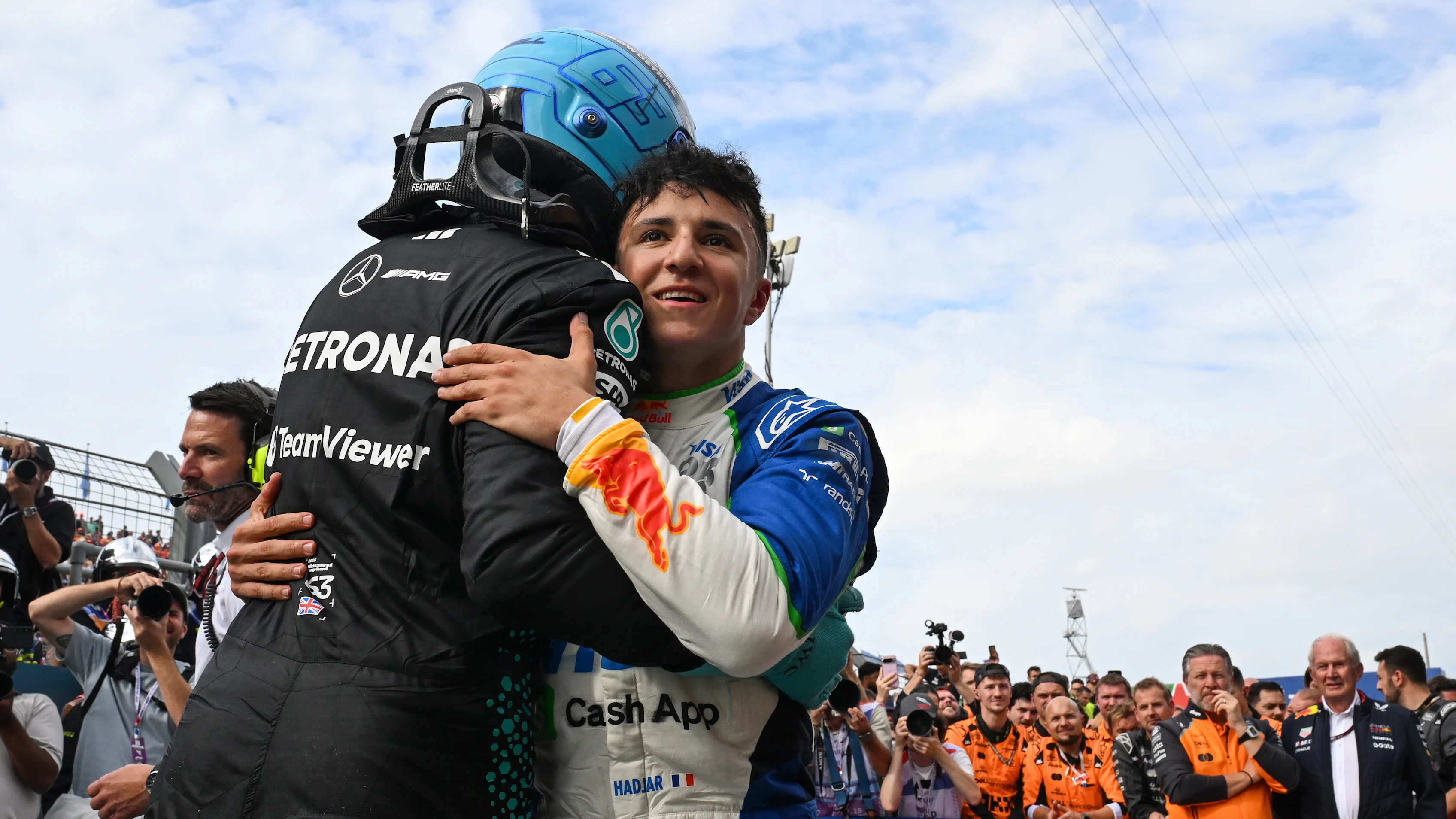 Zandvoort, Países Bajos - 31 de agosto: Cuarto colocado George Russell de Gran Bretaña y Mercedes AMG