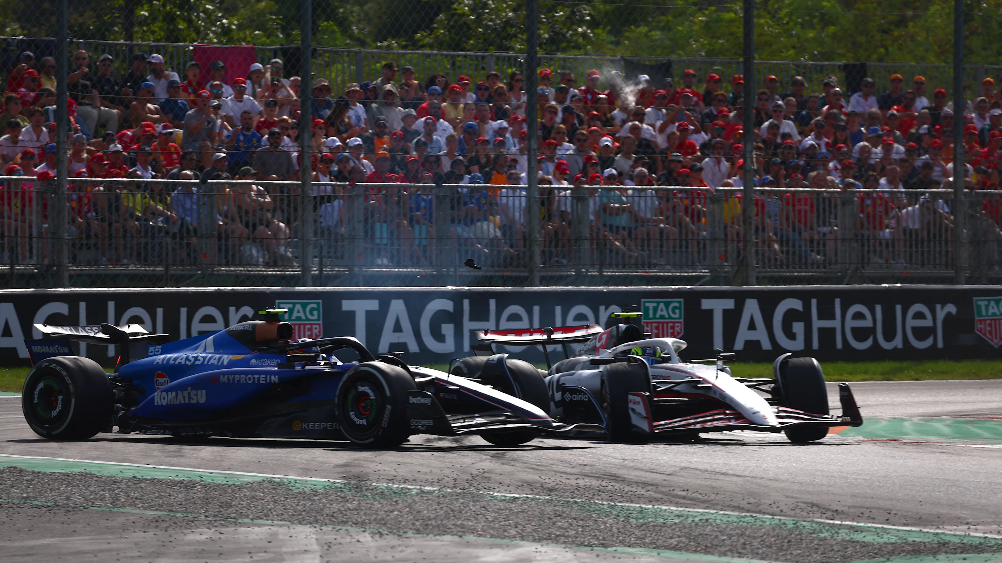Monza, Italia - 07 de septiembre: Carlos Sainz de España conduciendo el (55) Williams FW47 Mercedes y