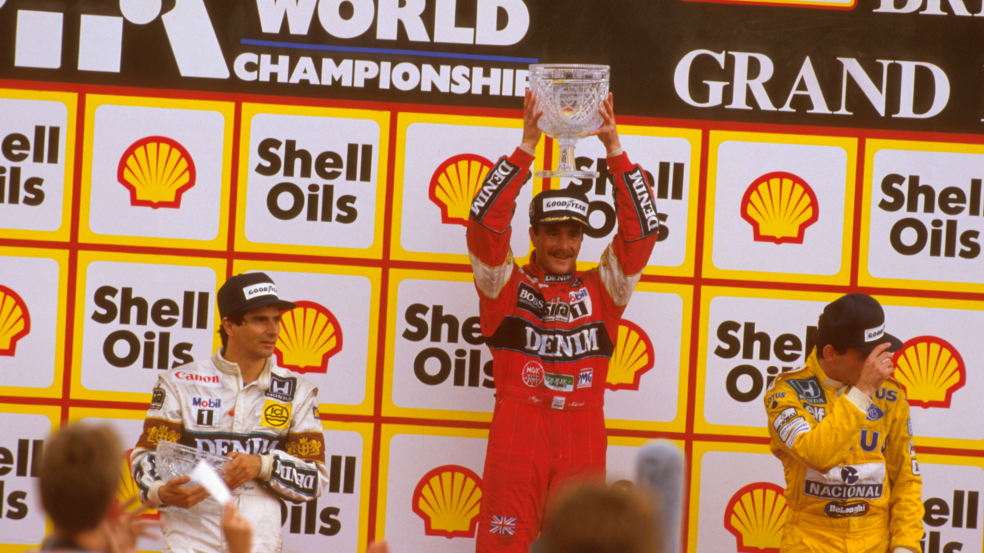 1987 Gran Premio Británico. Silverstone, Inglaterra. 10-12 de julio de 1987. Nigel Mansell (Williams Honda) 1er