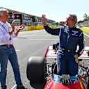 También hubo un momento especial para el ex piloto de Ferrari Jacky Ickx