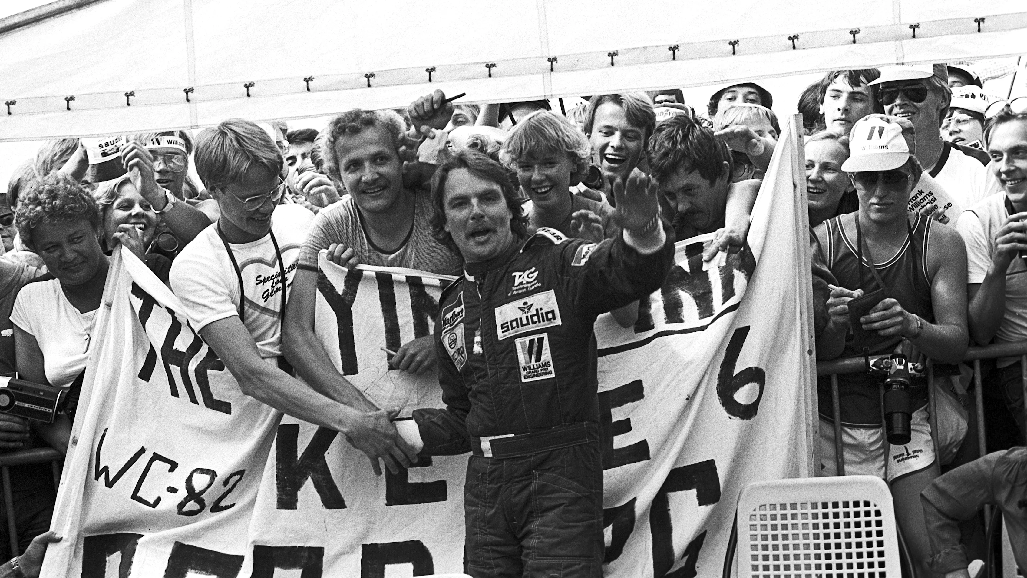Keke Rosberg, Williams-Ford FW08, Gran Premio de Suiza, Dijon-Prenois, 29 de agosto de 1982. Keke