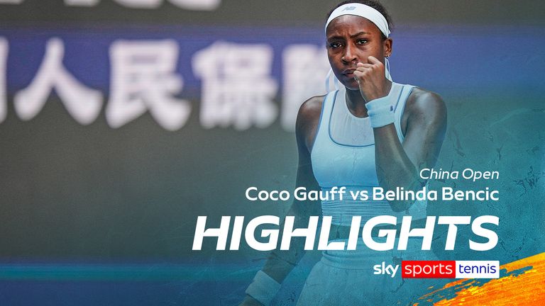 GONFF supera a Bencic para que permanezca en el curso para defender el título en China Open