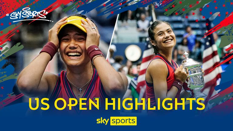 Emma Raducanu, de Gran Bretaña, reacciona después de derrotar a Leylah Fernández durante la final de singles femeninos del Abierto de Estados Unidos de 2021