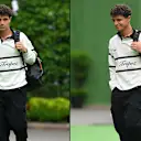 Lando Norris llegó al paddock en un polo de rugby vintage. Deslizar para más imágenes