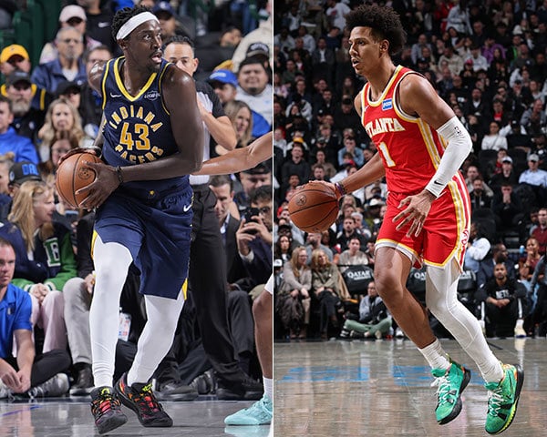 Pascal Siakam y Jalen Johnson