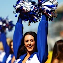 Las porristas de los Dallas Cowboys trajeron el estilo clásico de Texas al fin de semana de carreras del año pasado