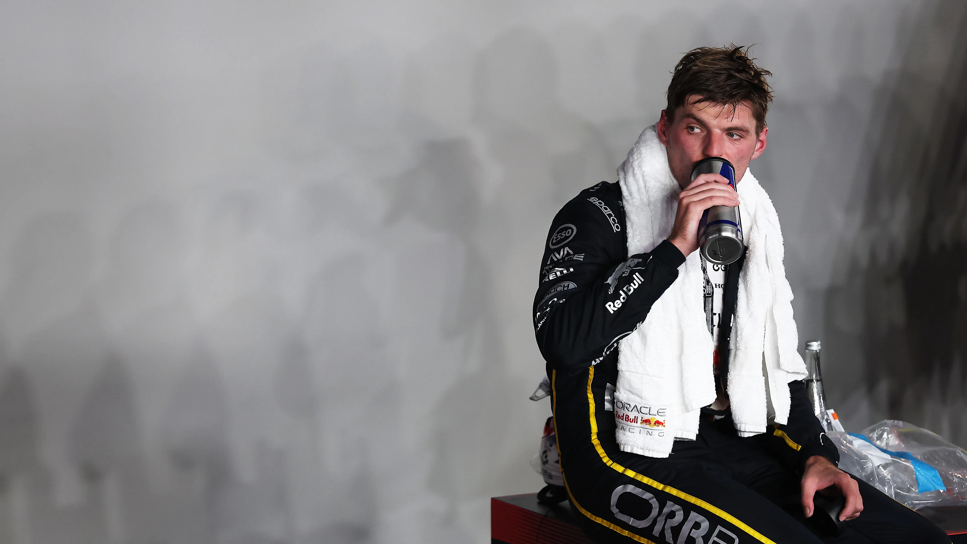 Singapur, Singapur - 05 de octubre: Segundo colocado Max Verstappen de los Países Bajos y Oracle Red