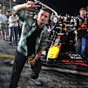 Martin Garrix vino a apoyar a su buen amigo Max Verstappen
