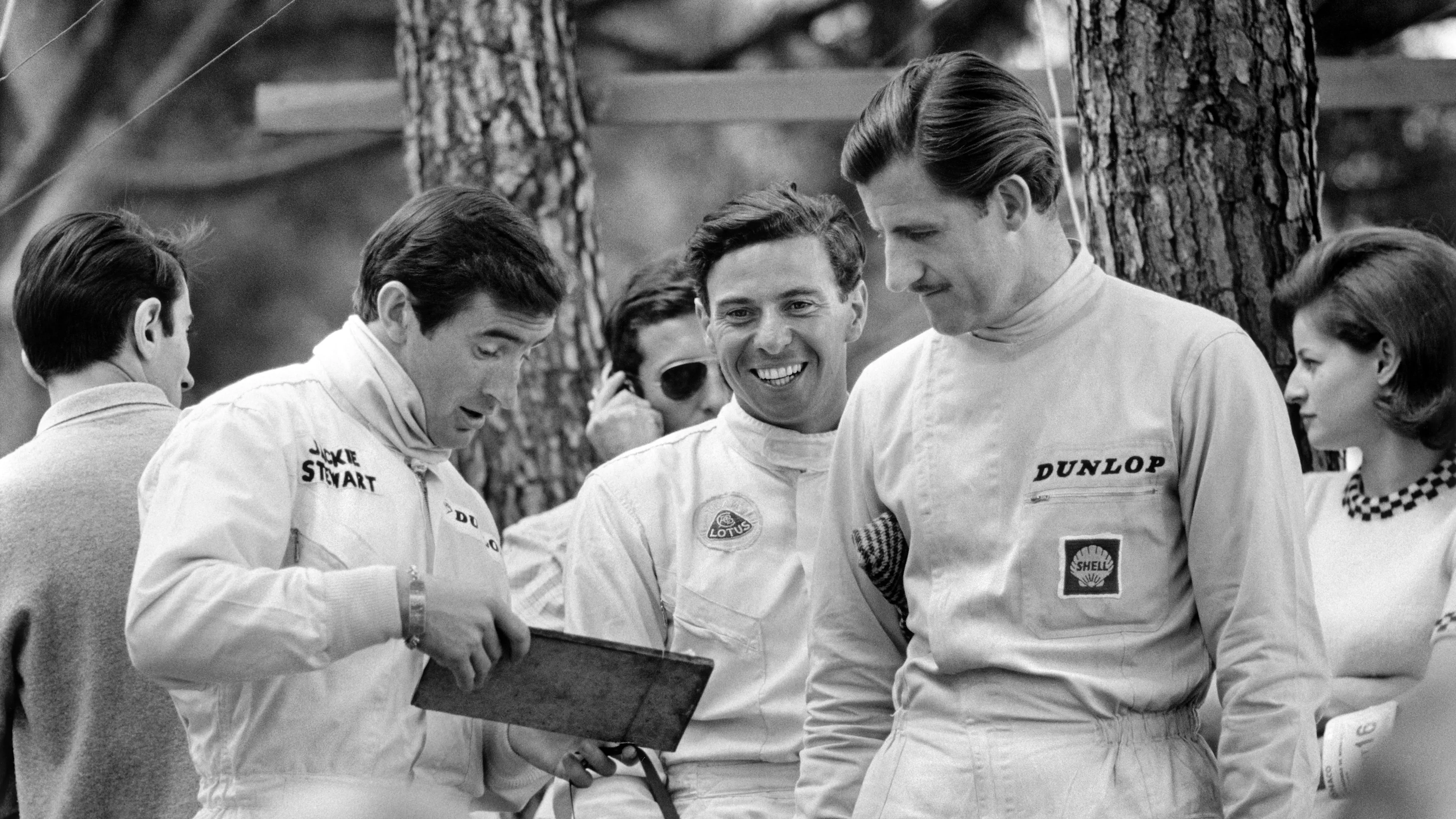 1966 Monaco Grand Prix. Monte Carlo, Mónaco. 19-22 de mayo de 1966. Jackie Stewart, Jim Clark y Graham