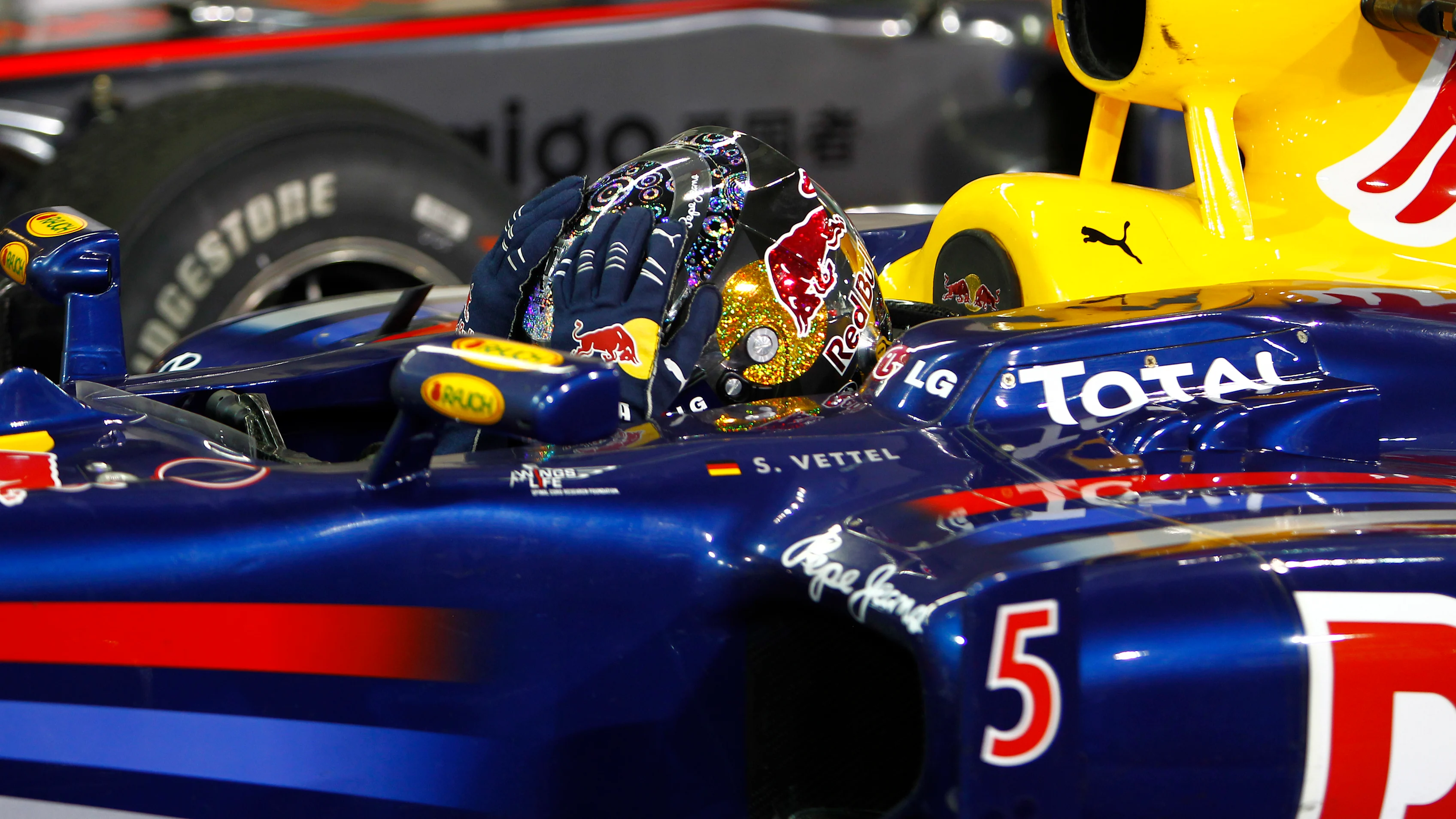 Circuito Yas Marina, Abu Dhabi, Emiratos Árabes Unidos, 14 de noviembre de 2010. Sebastian Vettel, Red Bull