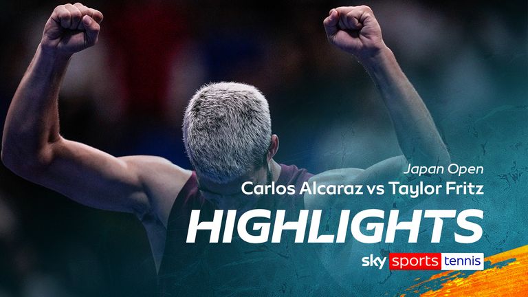 carlos alcaraz v taylor fritz lo más destacado del abierto de japón