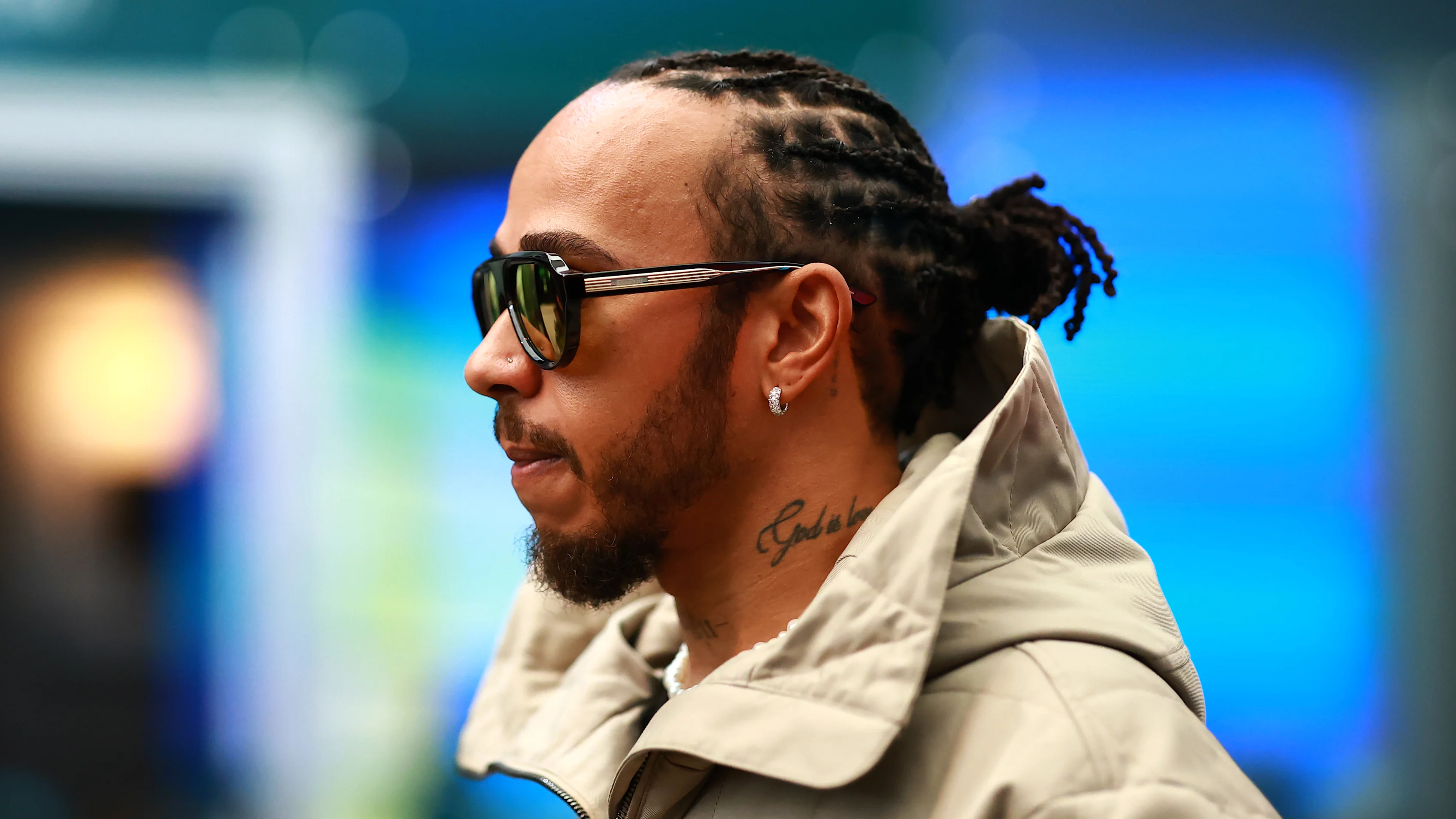 SAO PAULO, BRASIL - 6 DE NOVIEMBRE: Lewis Hamilton de Gran Bretaña y la Scuderia Ferrari llegan