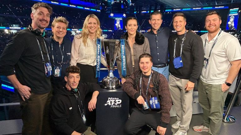 Equipo de tenis Sky Sports en Turín