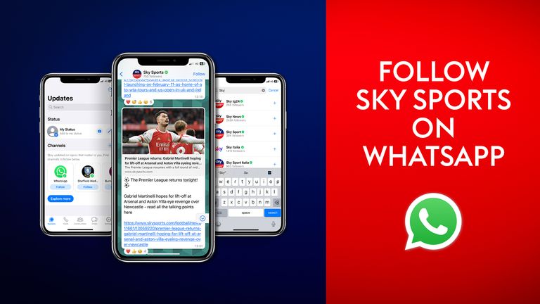 Canal de WhatsApp de SkySports