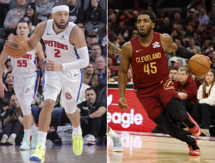 Cade Cunningham y Donovan Mitchell