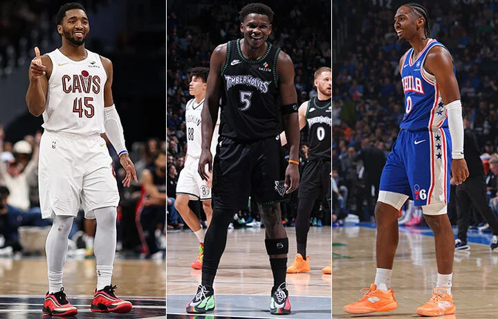 Donovan Mitchell, Anthony Edwards, Tyrese Maxey